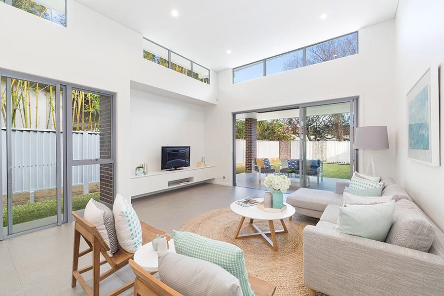 Living room opening to the garden